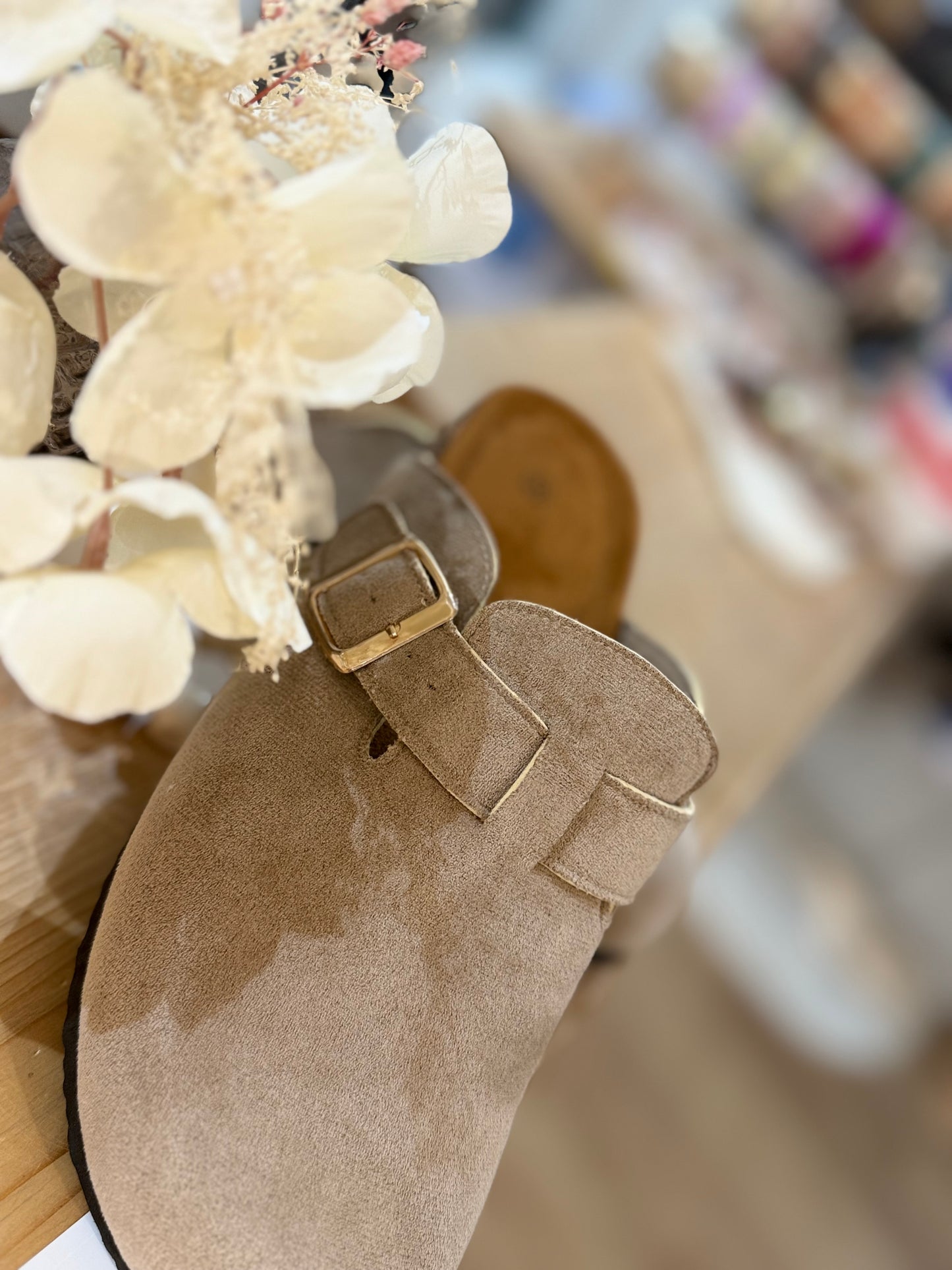 Mules suèdine - Taupe