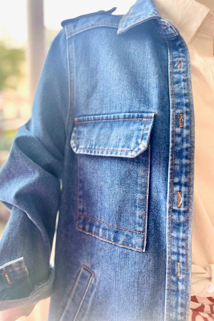 Veste surchemise en jean