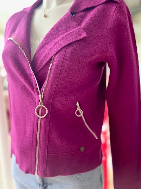 Veste gilet LILOU magenta