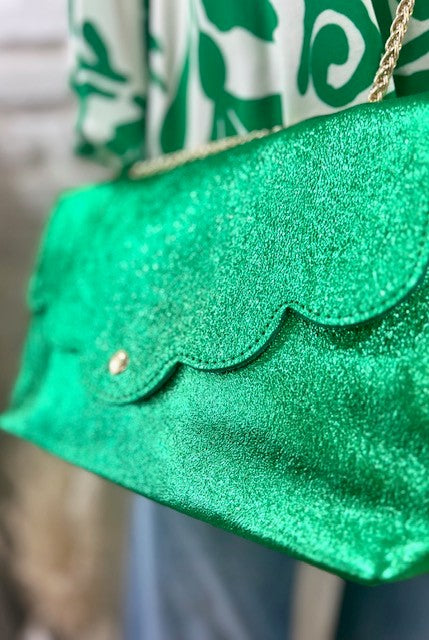 Sac cuir vert