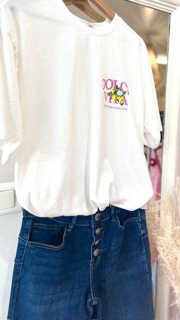 Tee-shirt DOLCE VITA blanc