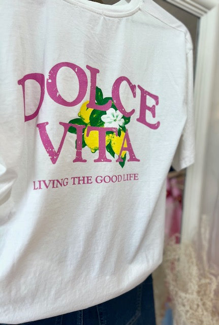 Tee-shirt DOLCE VITA blanc