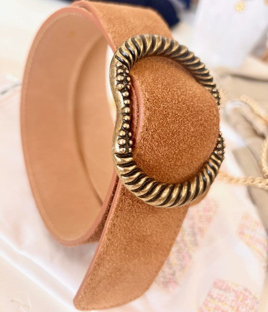 Ceinture cuir camel