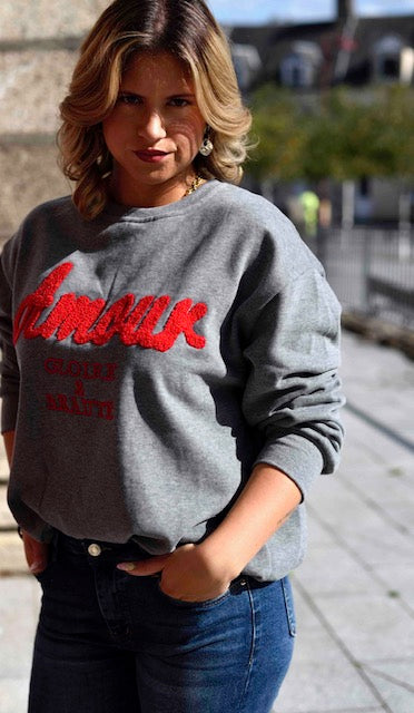 Sweat Gris AMOUR