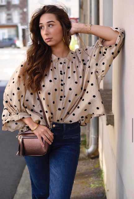 Blouse à pois