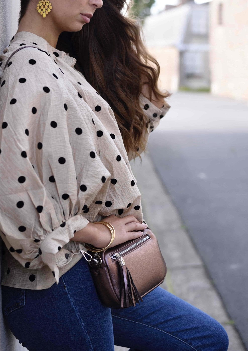 Blouse à pois