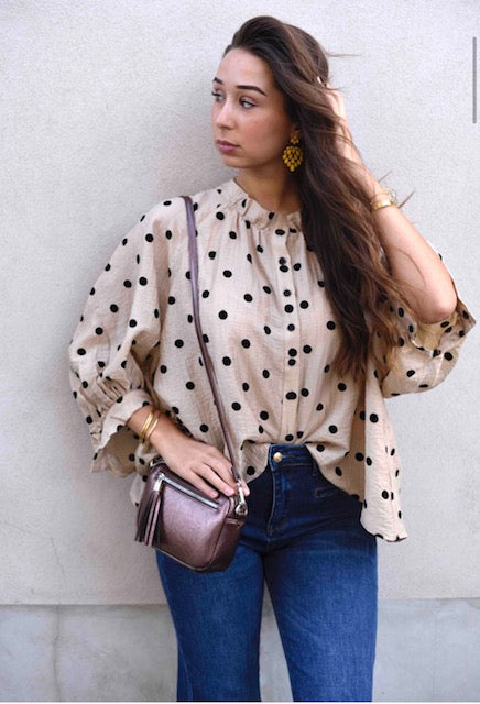 Blouse à pois