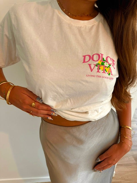 Tee-shirt DOLCE VITA blanc