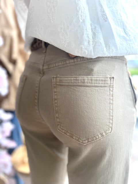 Jean DINO beige boutons