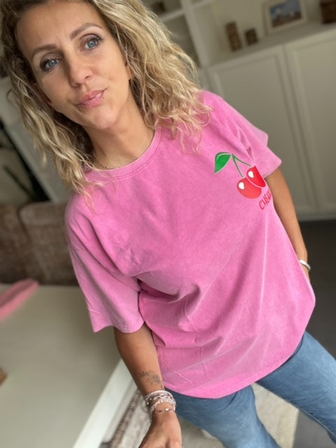 Tee-shirt CERISE rose