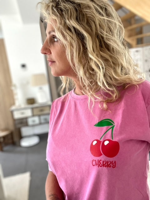 Tee-shirt CERISE rose