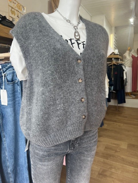 Gilet SATINE gris