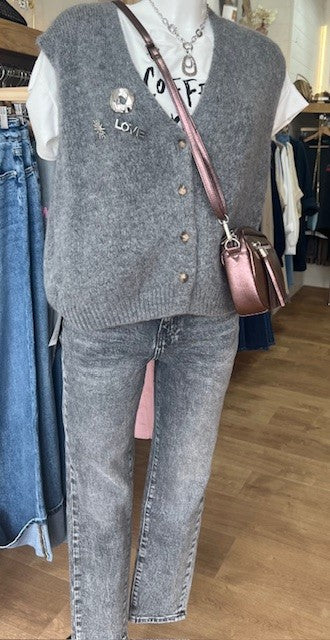 Gilet SATINE gris