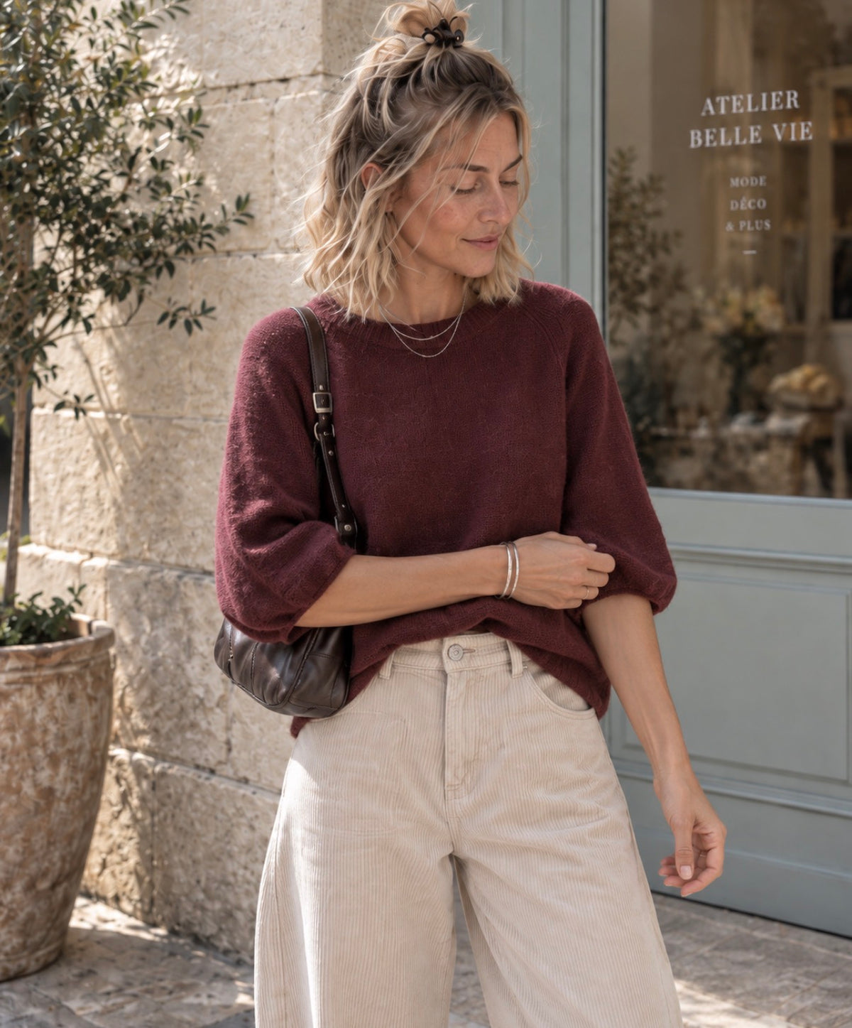 Pull Margot - Bordeaux