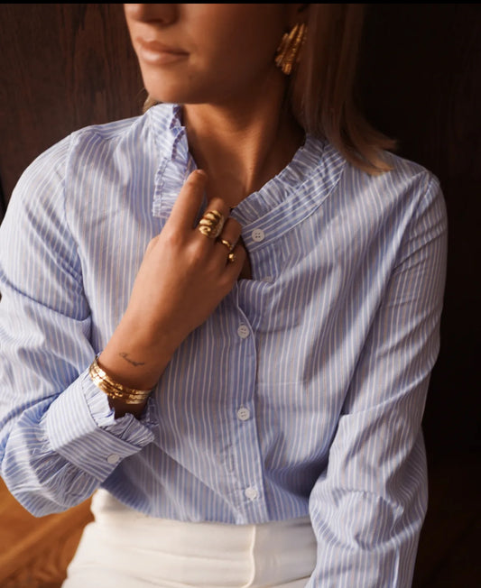 Chemise à  carreaux.  Marine