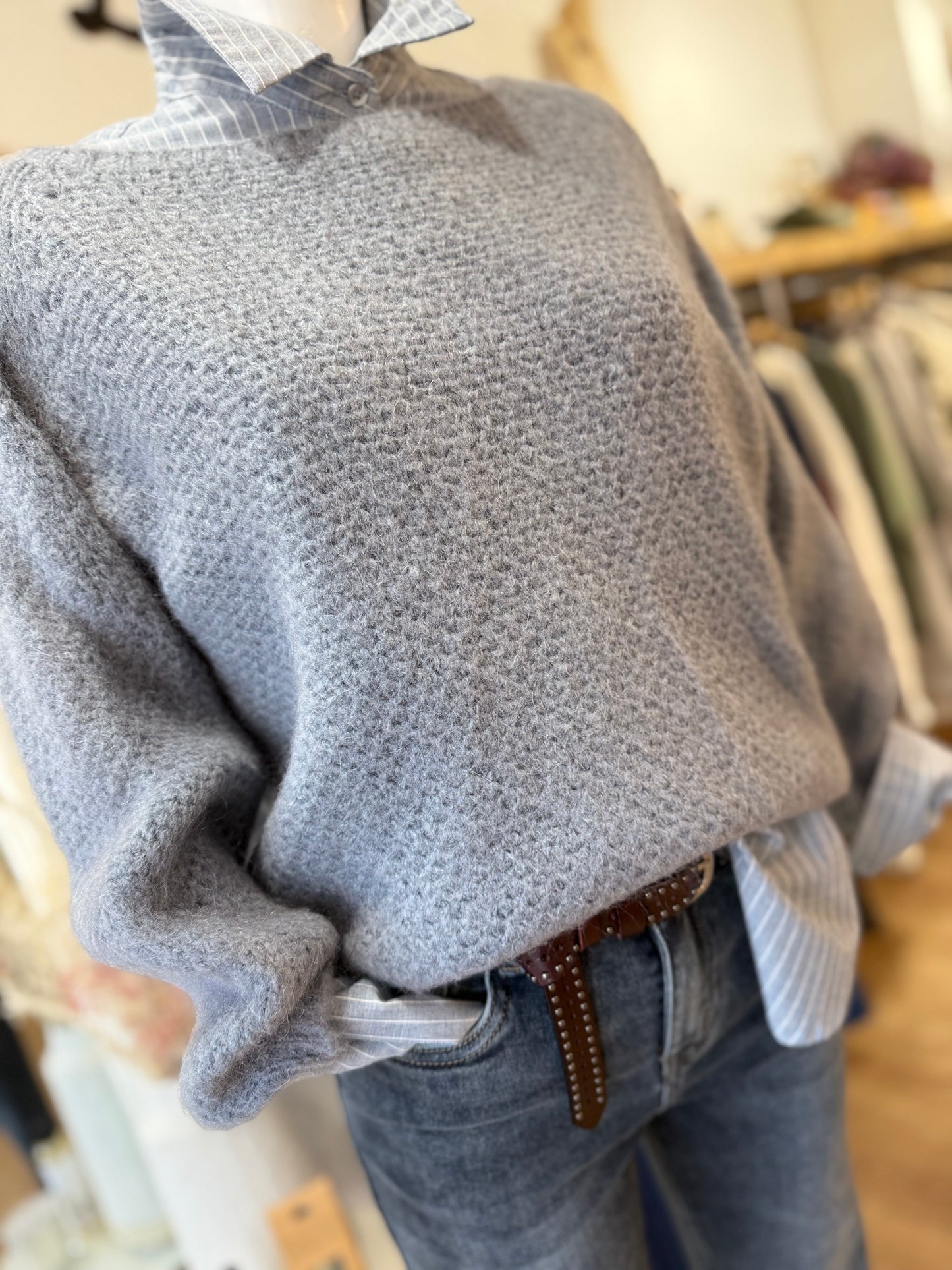 Pull AMBRE gris