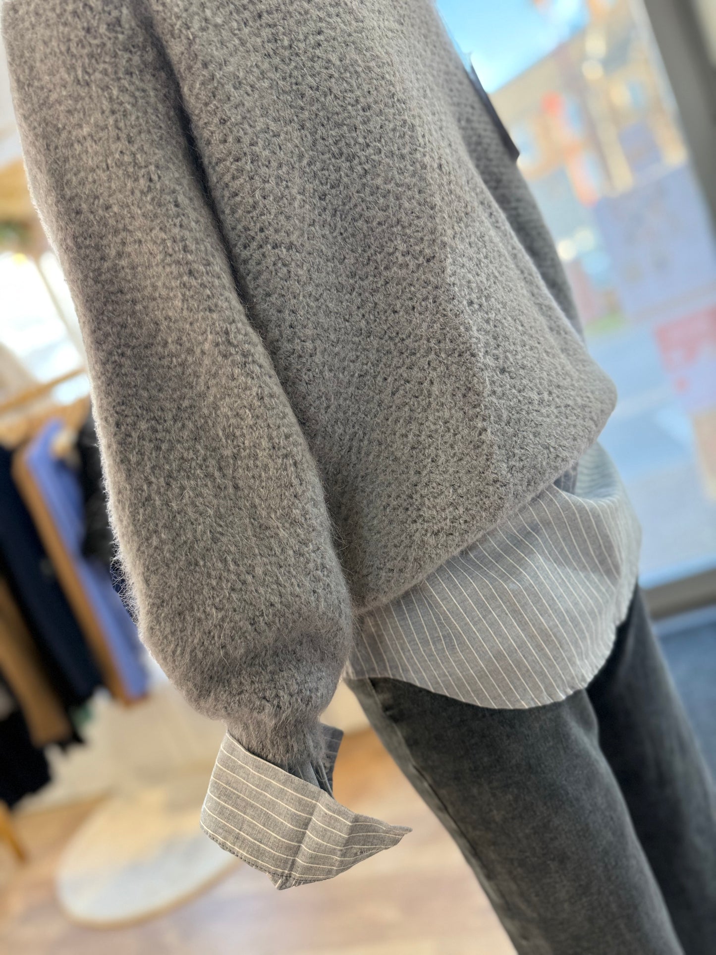 Pull AMBRE gris