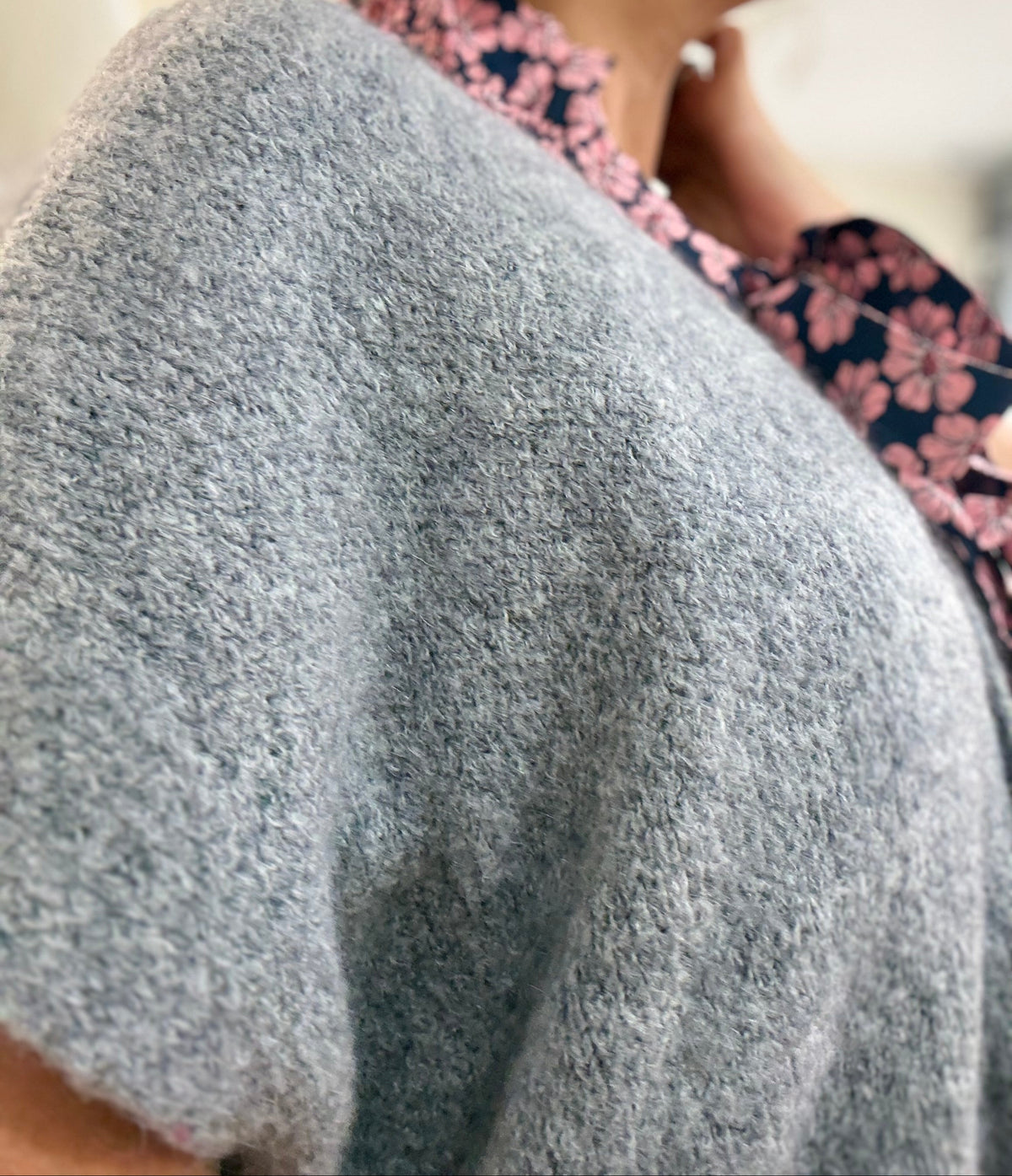 Gilet MURIEL - Loose - Gris souris