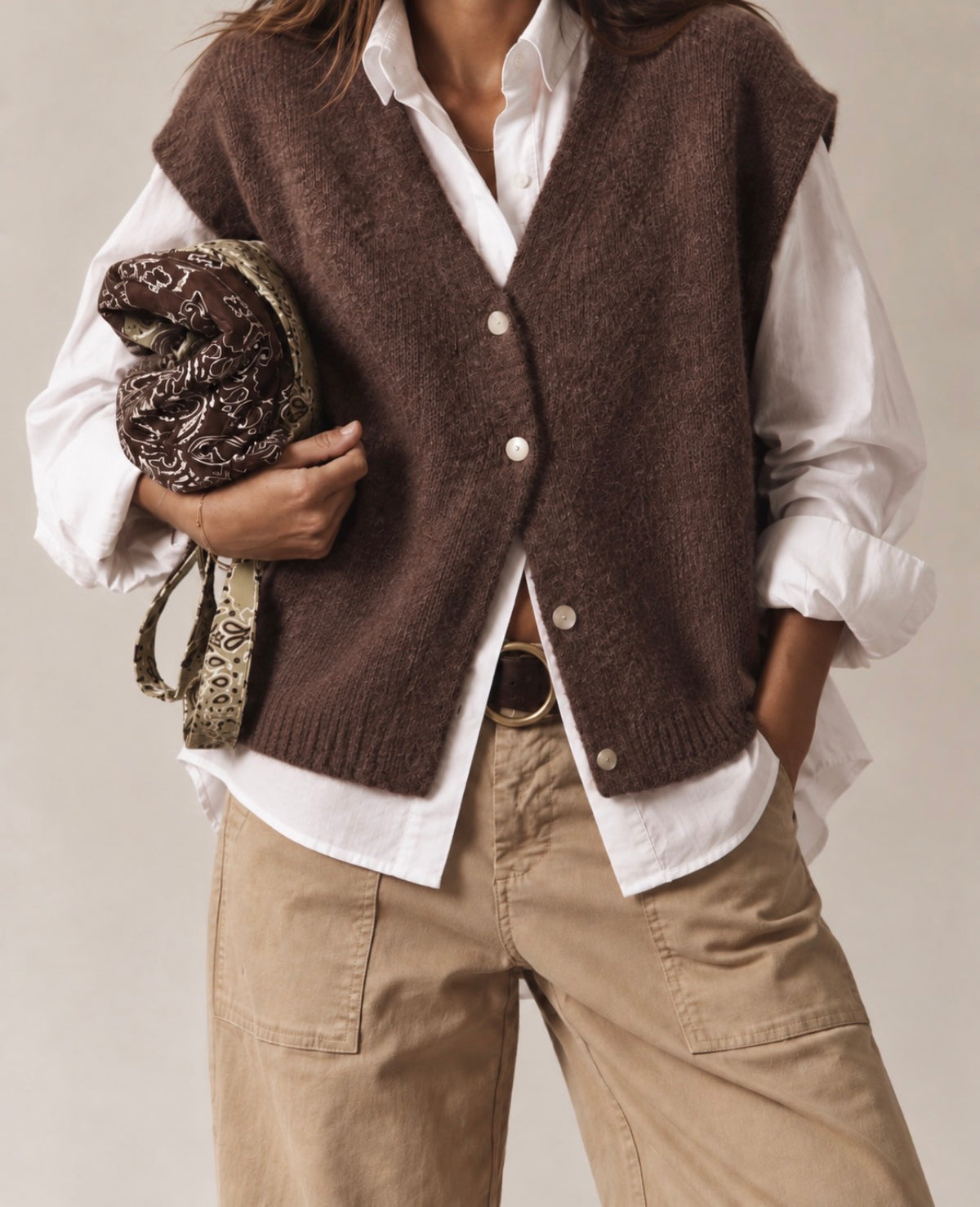 Gilet MURIEL - Loose - Choco