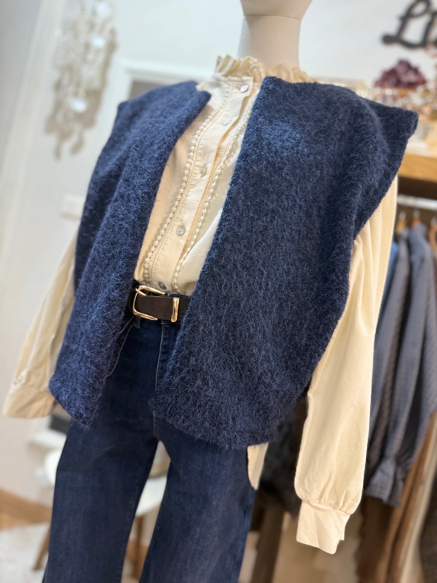 Veste sans manches  FAUSTINE - Marine