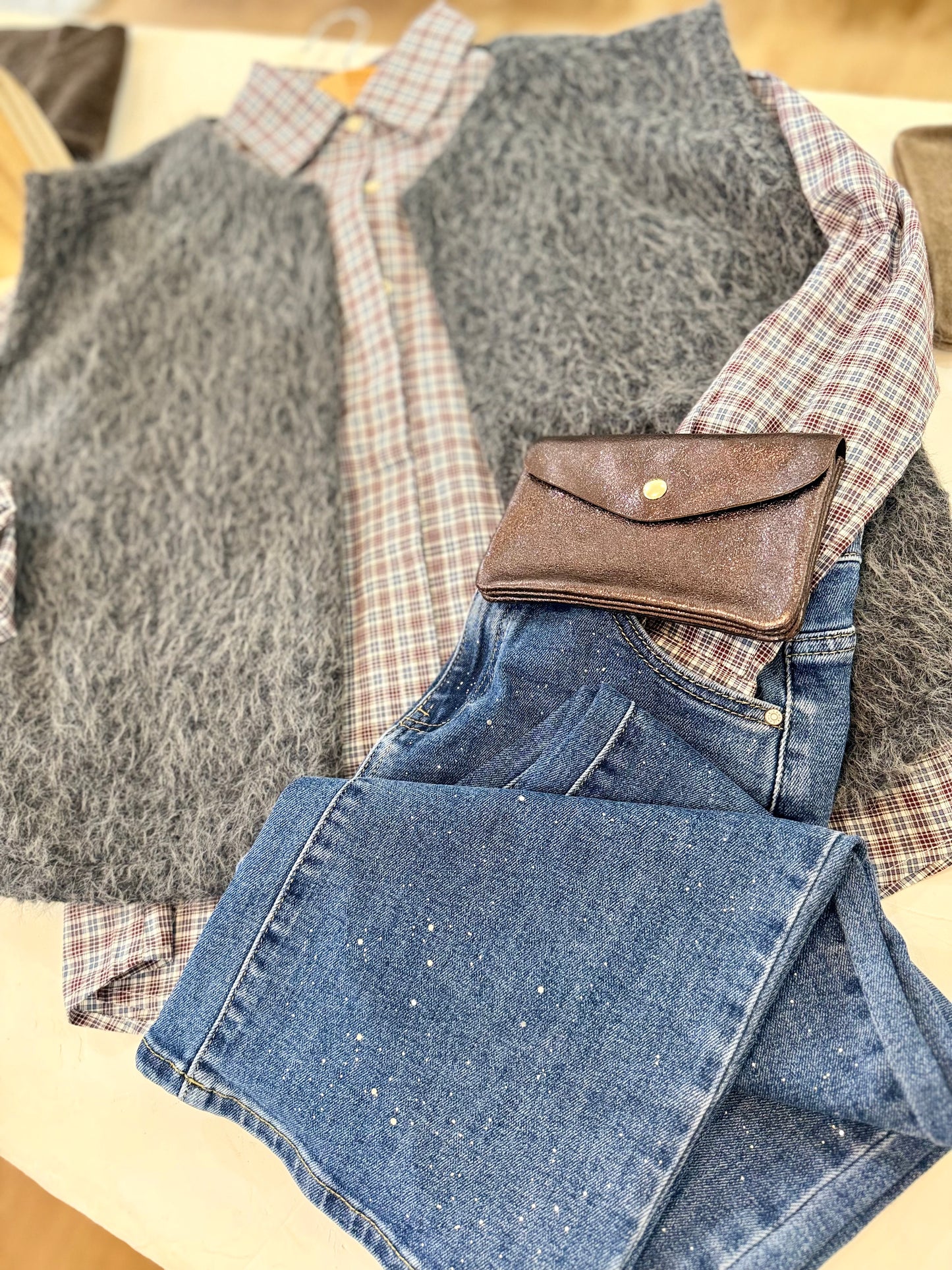 Veste sans manches  FAUSTINE - Gris