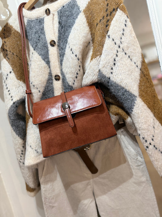 Sac bandoulière Camel -Bimatière