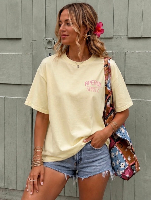 Tee-shirt Cocktail - Jaune