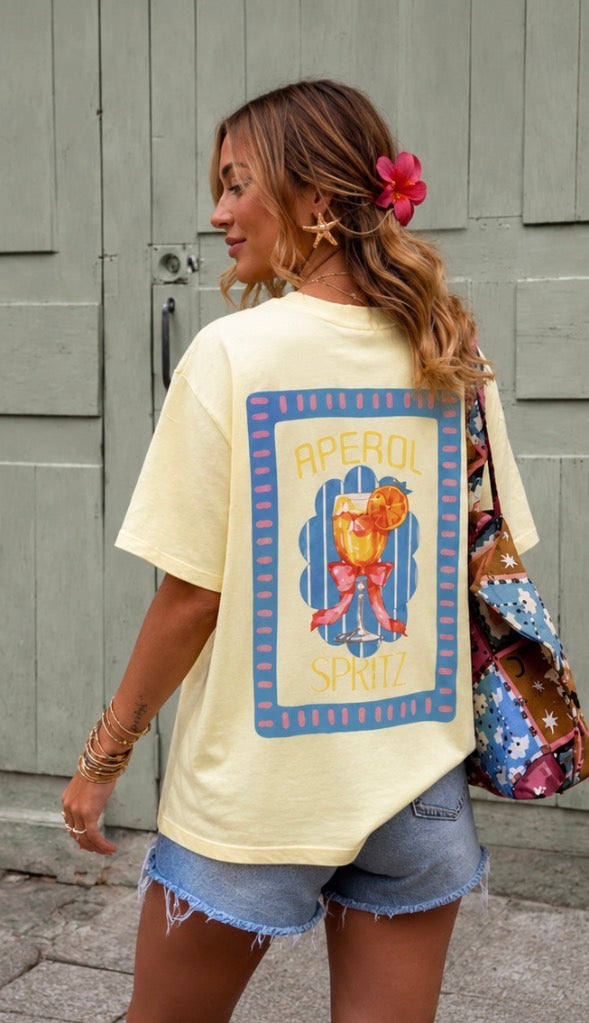 Tee-shirt Cocktail - Jaune