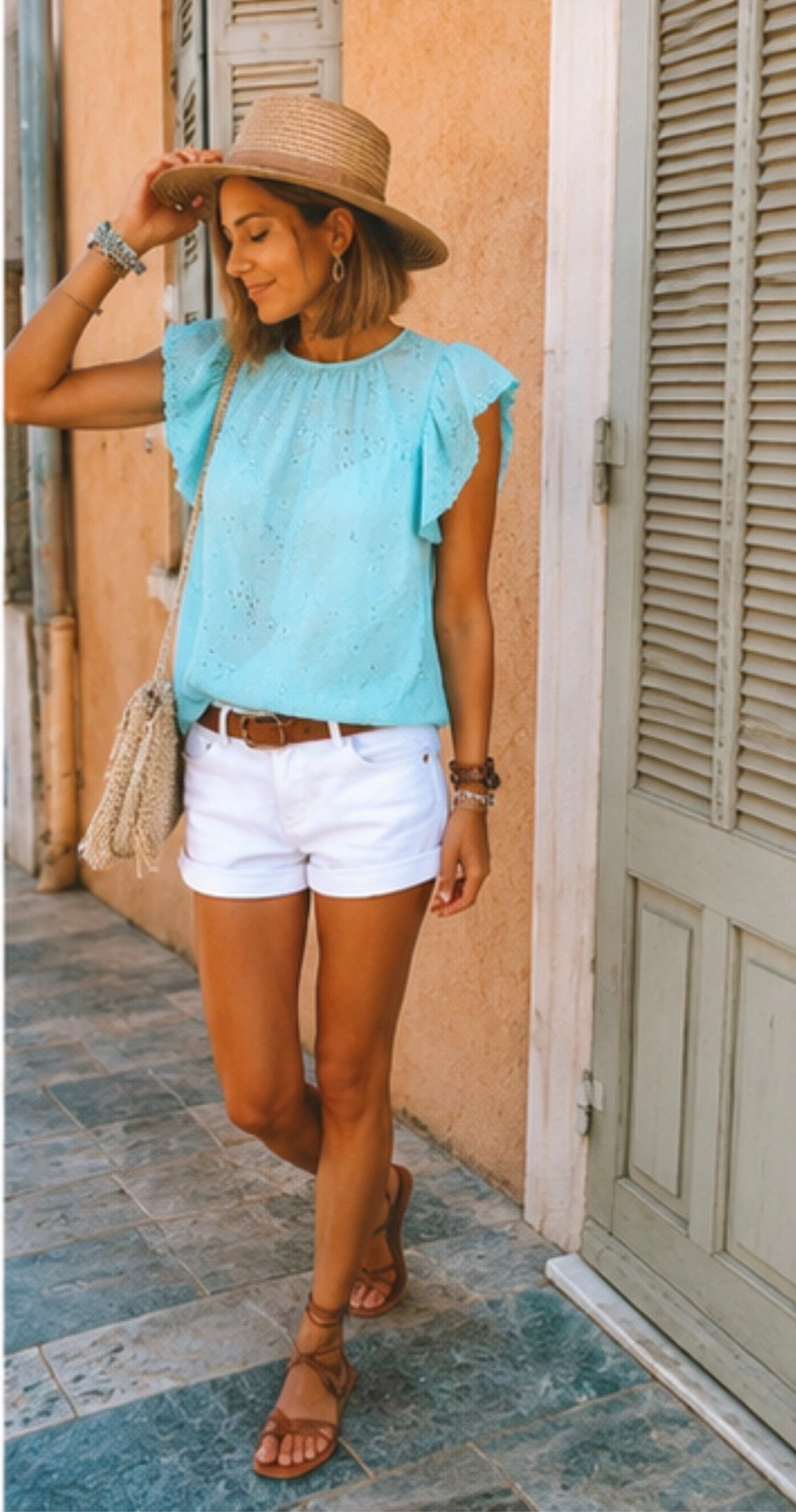 Blouse ELINOR - Turquoise