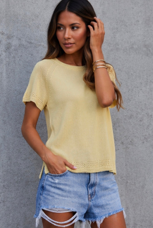 Pull jaune - ELIETTE