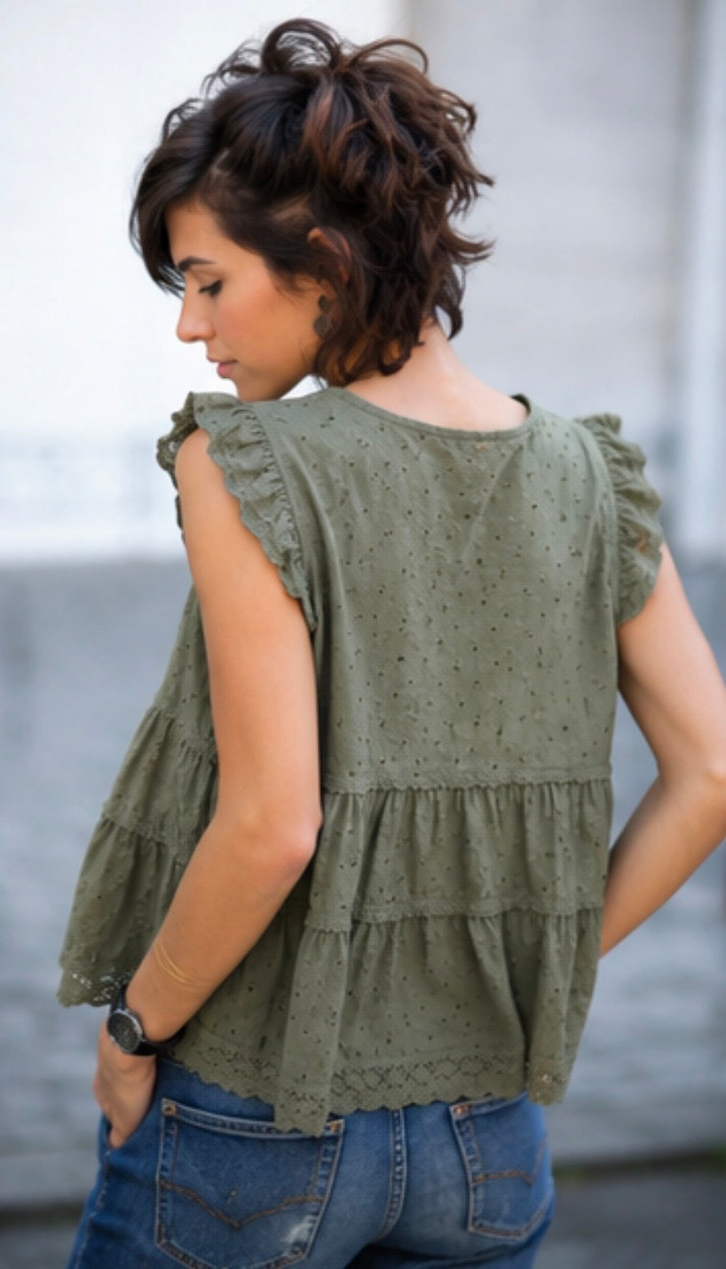 Blouse  EMILIA - Kaki