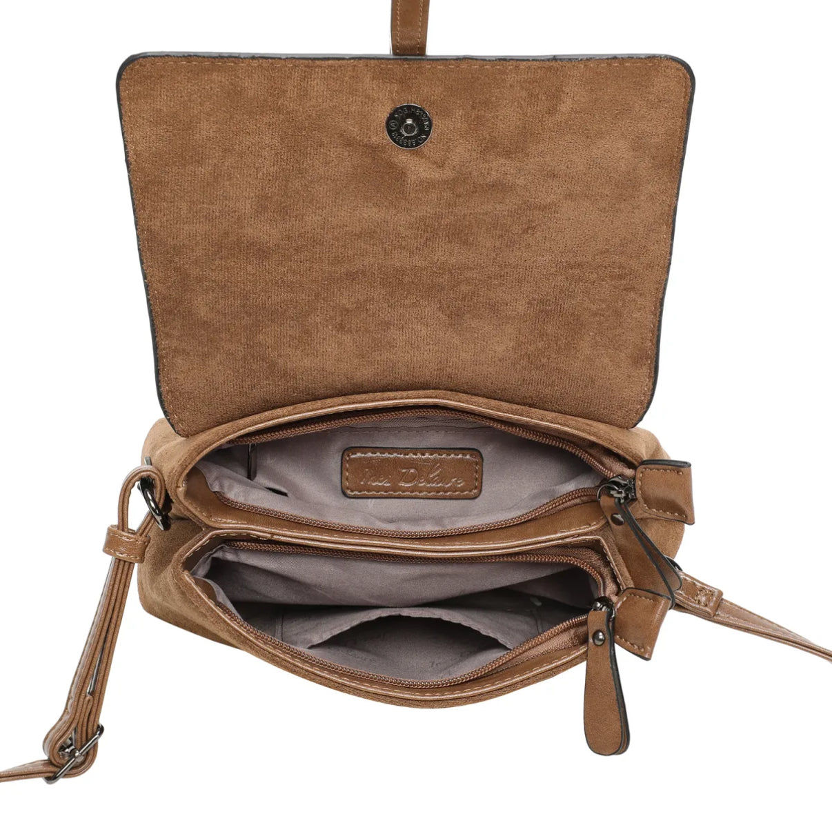 Sac bandoulière Cappuccino - Bi matière