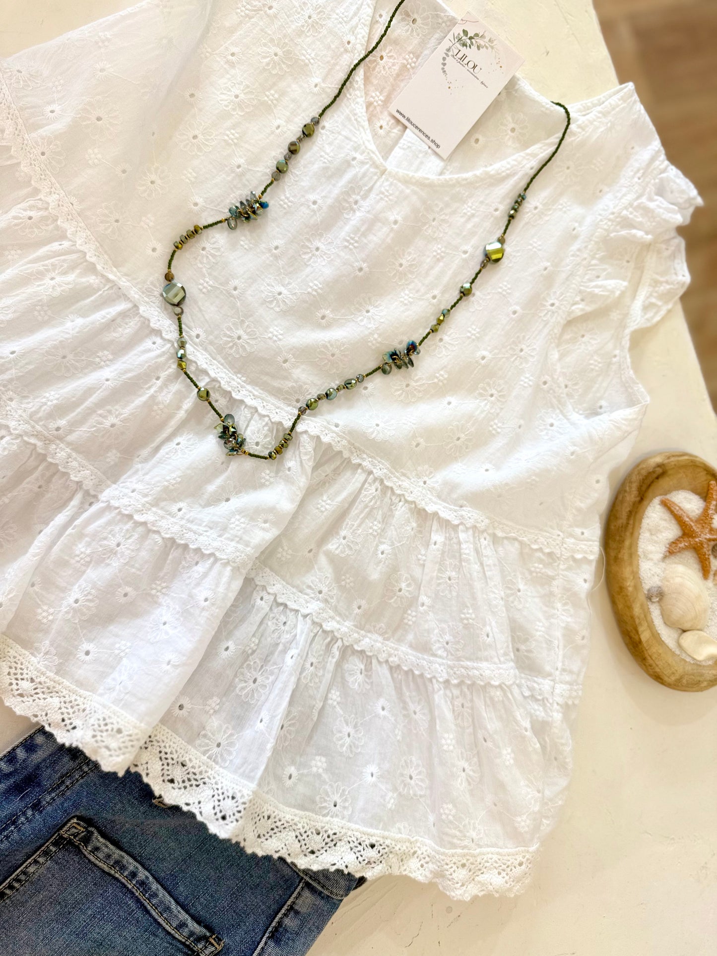 Blouse  EMILIA - Blanc