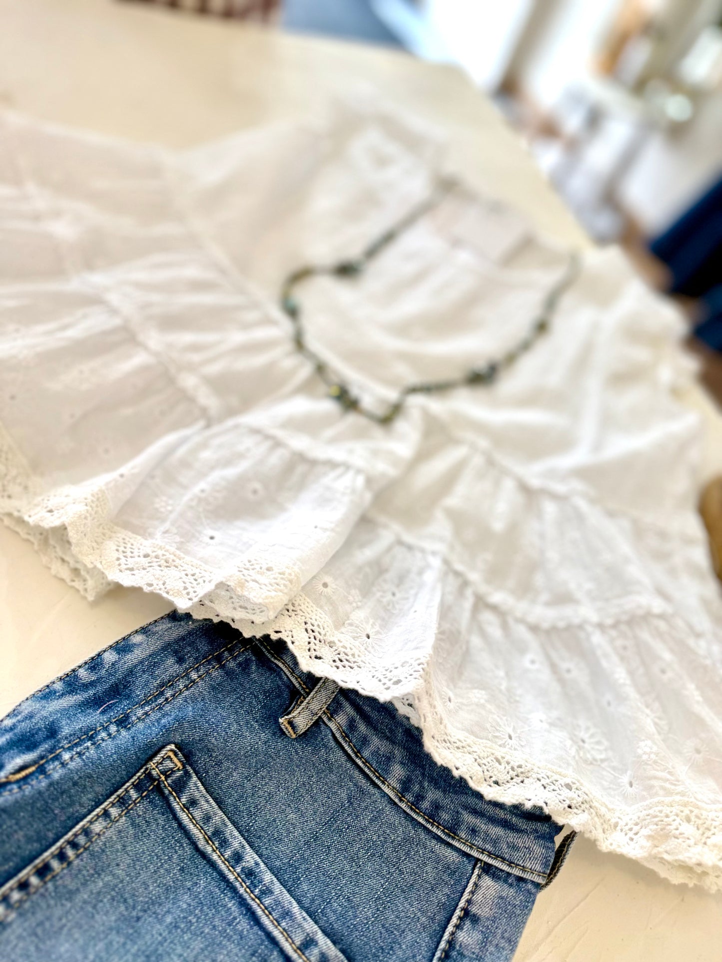 Blouse  EMILIA - Blanc