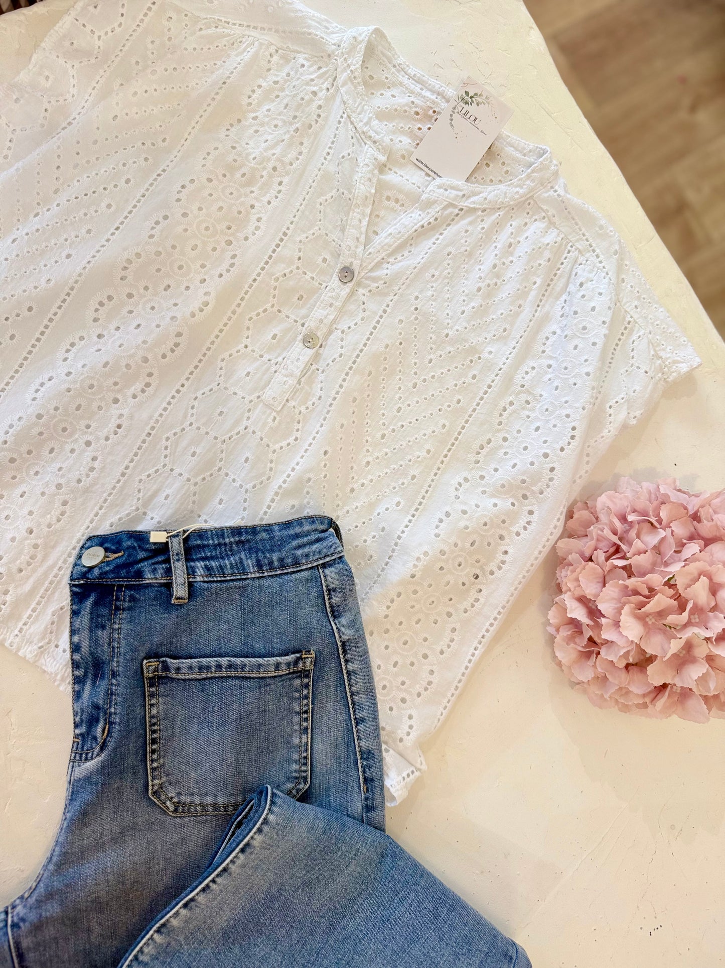 Blouse  ESTELLE - Blanc