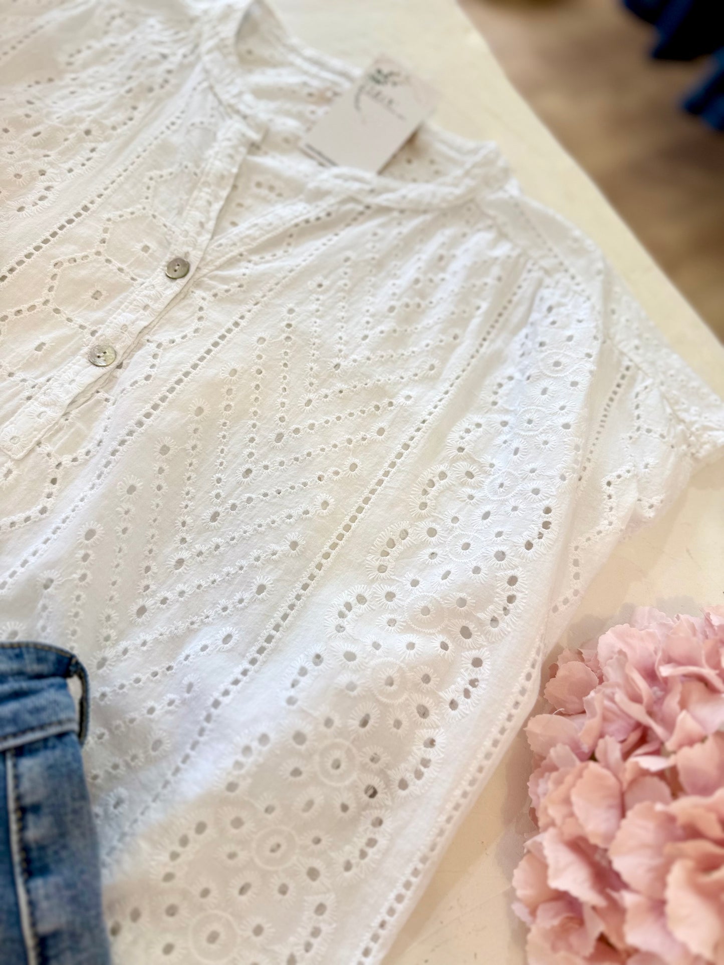 Blouse  ESTELLE - Blanc