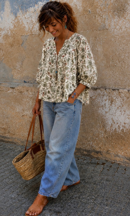 Blouse  ELLIE - Kaki