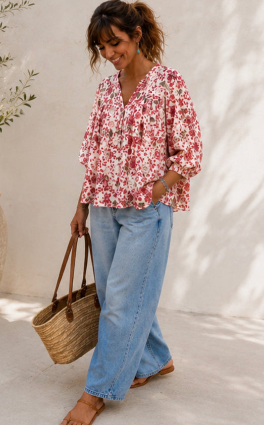 Blouse  ELLIE - TERRACOTTA