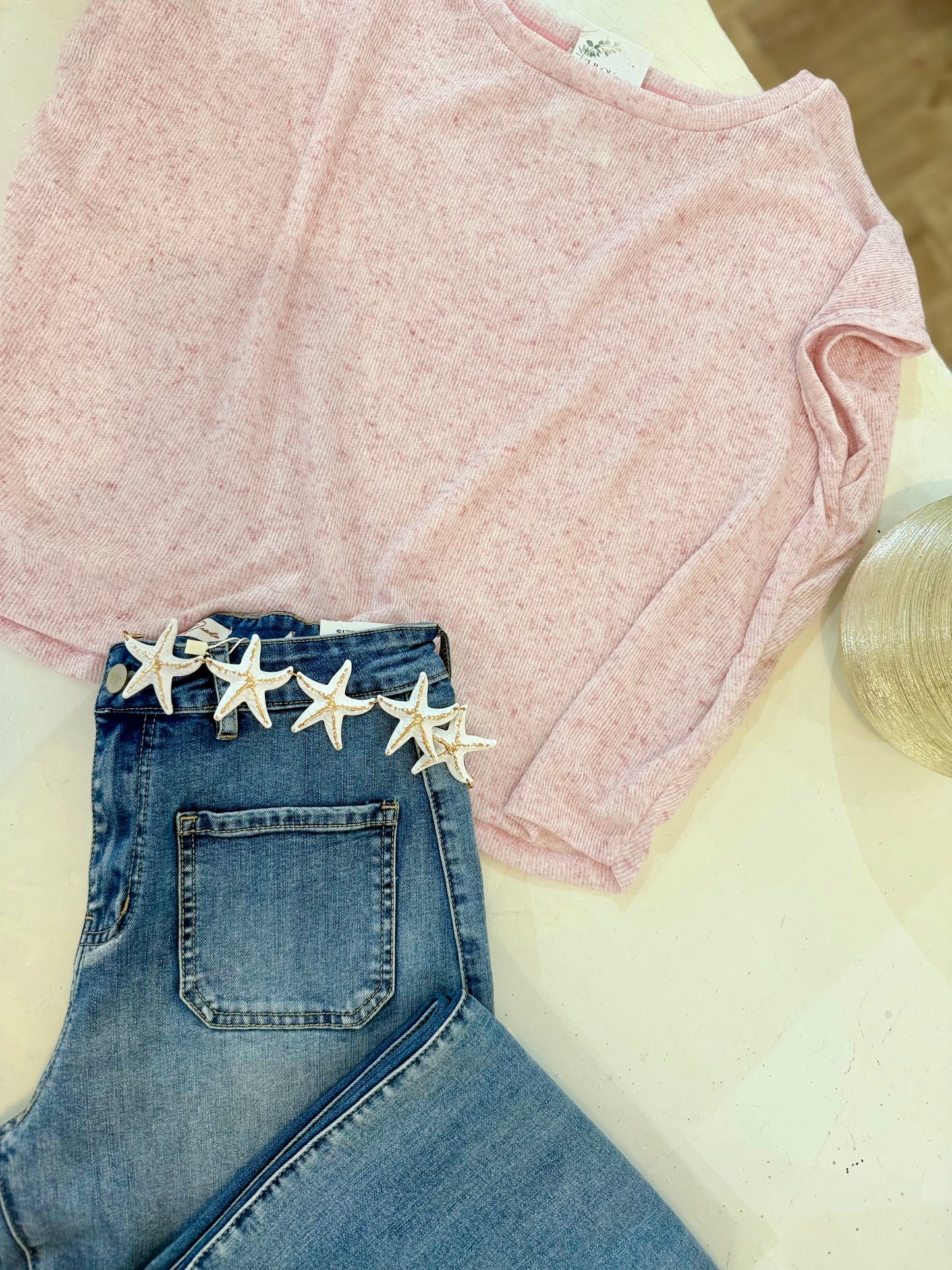 T-shirt EDEN - Rose chiné