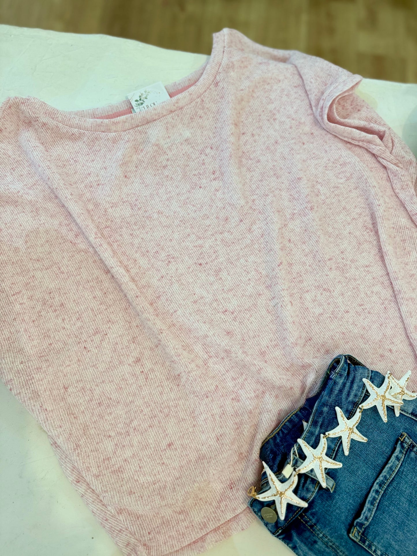 T-shirt EDEN - Rose chiné