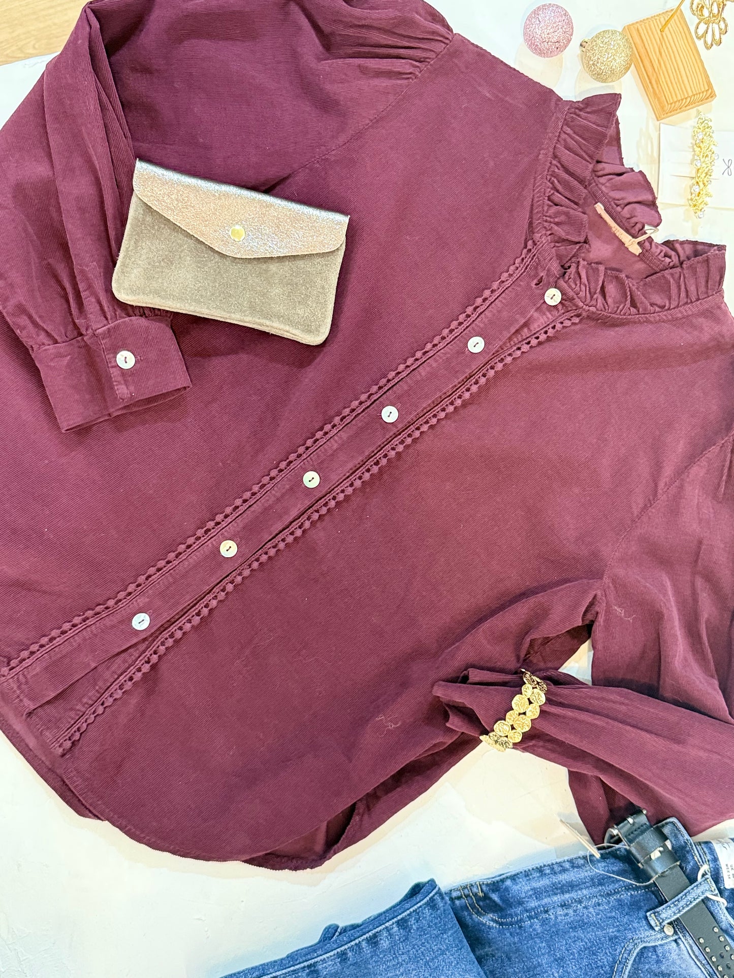 Blouse Madina - Prune