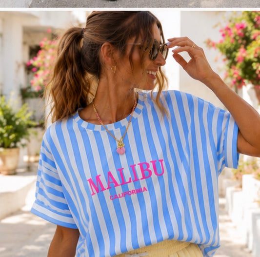 Tee-shirt MALIBU - ciel