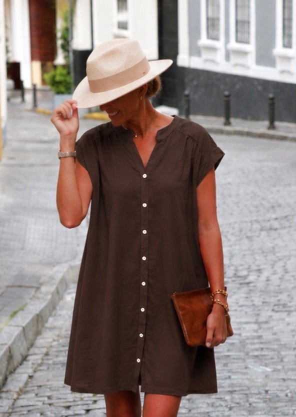 Robe ELOE - Chocolat