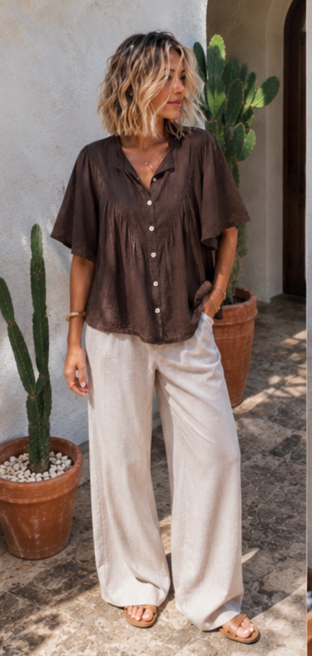 Blouse DOROTHEE- Chocolat