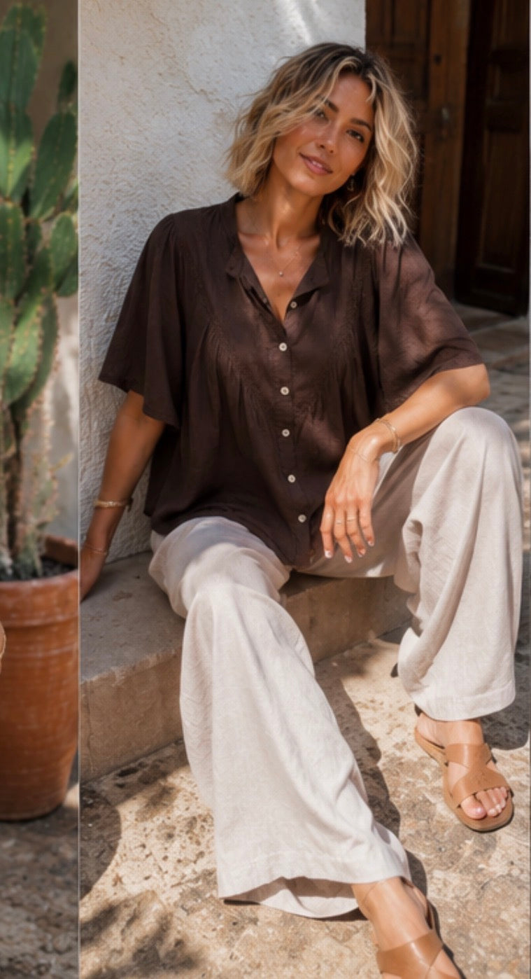 Blouse DOROTHEE- Chocolat