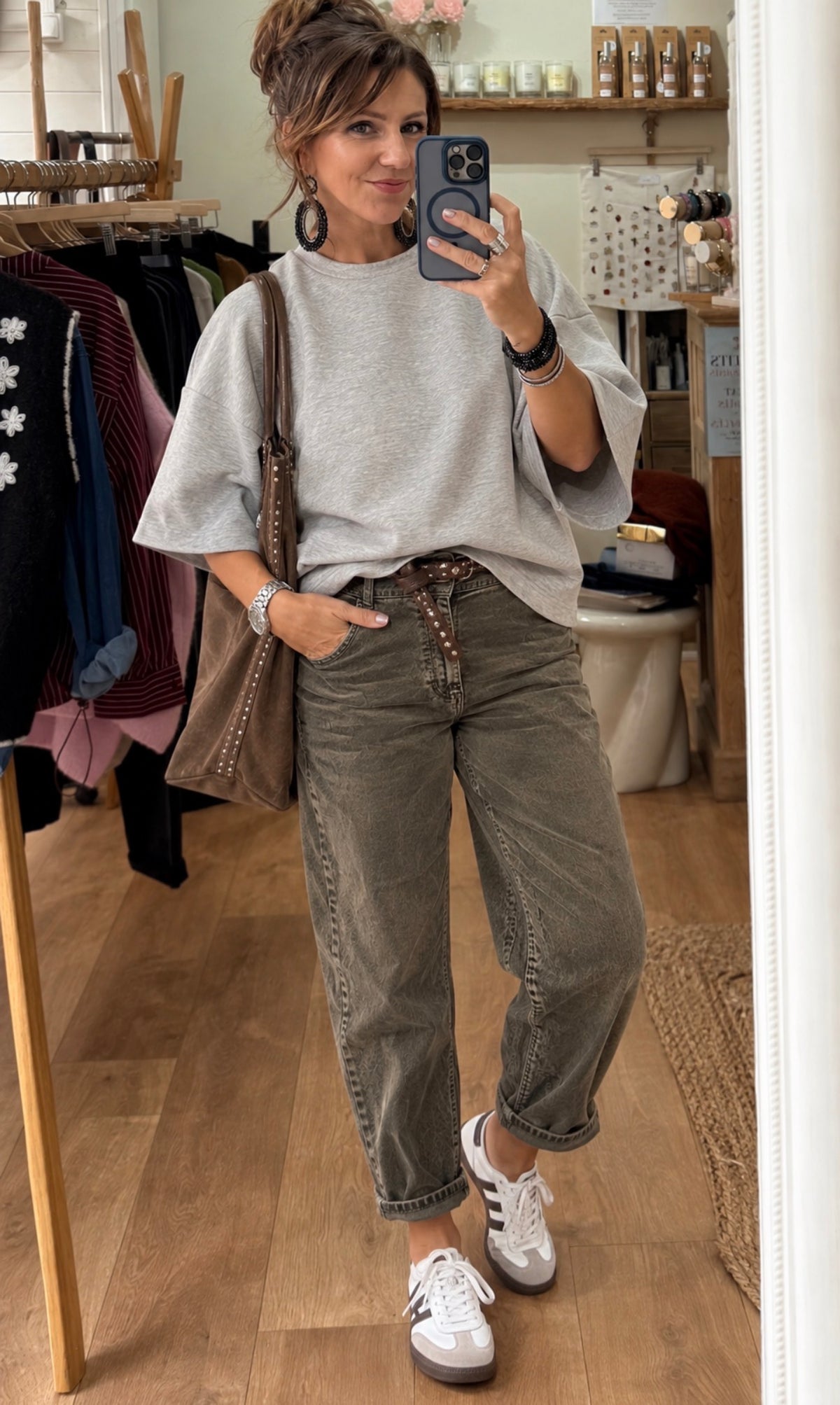Sweat NOAH - Manches courtes - Gris