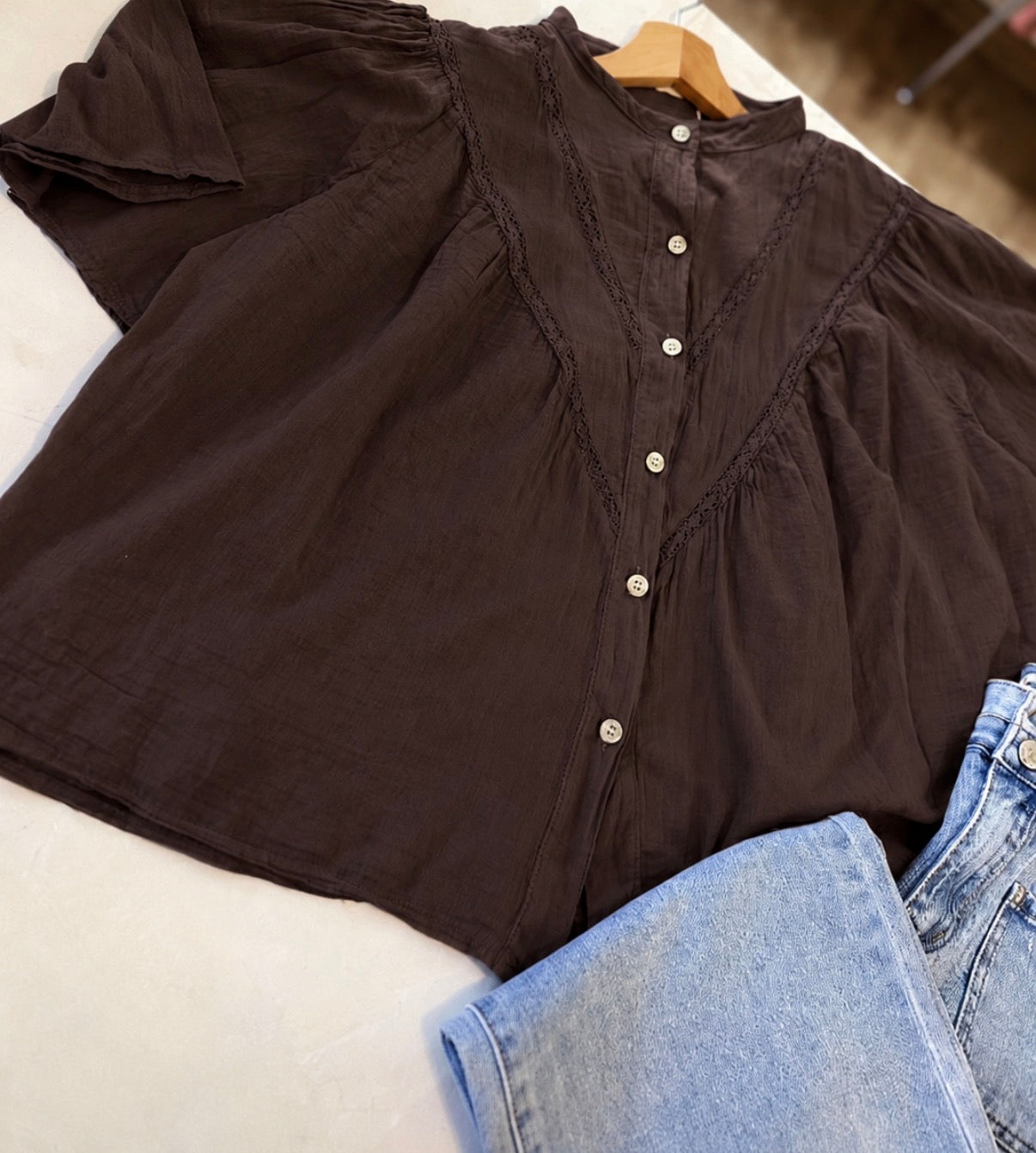 Blouse DOROTHEE- Chocolat