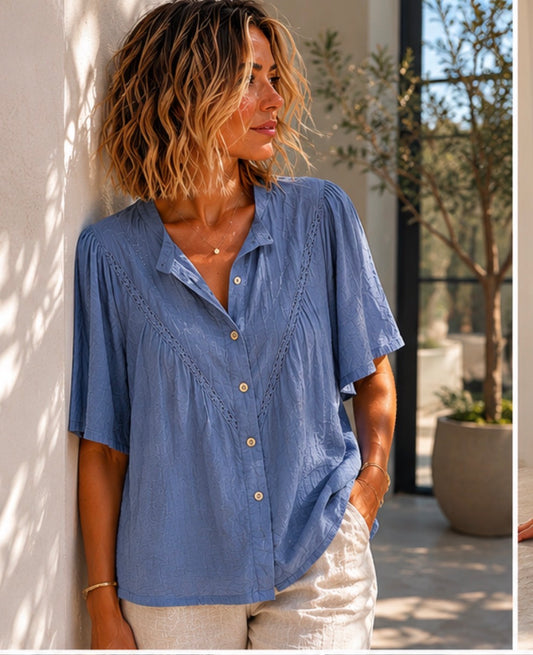 Blouse DOROTHEE- Bleu