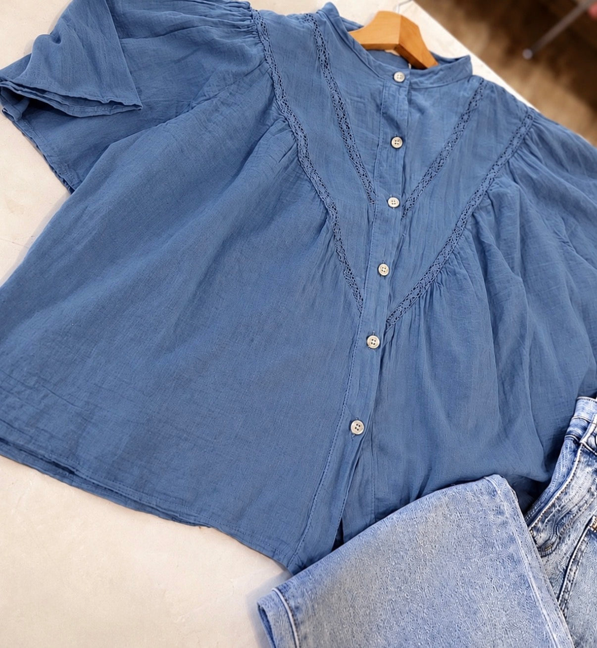 Blouse DOROTHEE- Bleu