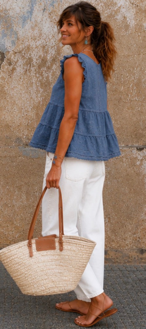 Blouse  EMILIA - Bleu